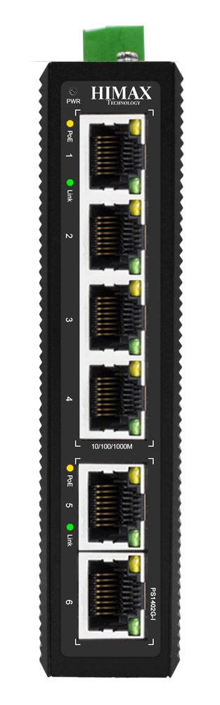 HIMAX industrial PoE switch PS1402G-I, 4x GE PoE & 2x GE θύρες, έως 1000Mbps - Image 4