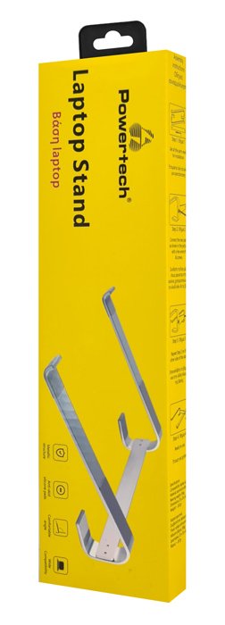 POWERTECH μεταλλική βάση laptop PT-1161, έως 18", ασημί - Image 4