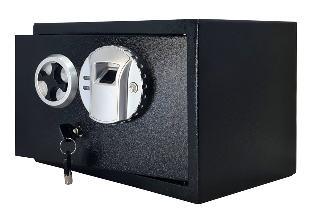 POWERTECH χρηματοκιβώτιο PT-1196 με δακτυλικό αποτύπωμα, 31x20x20cm, 8kg - Image 3