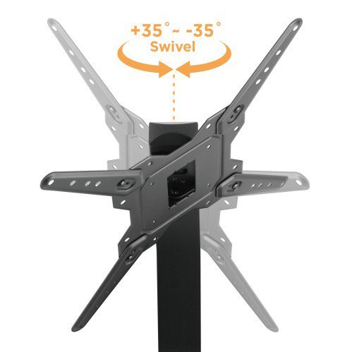 POWERTECH επιτραπέζια βάση τηλεόρασης PT-1281, 23-55", έως 40kg - Image 3