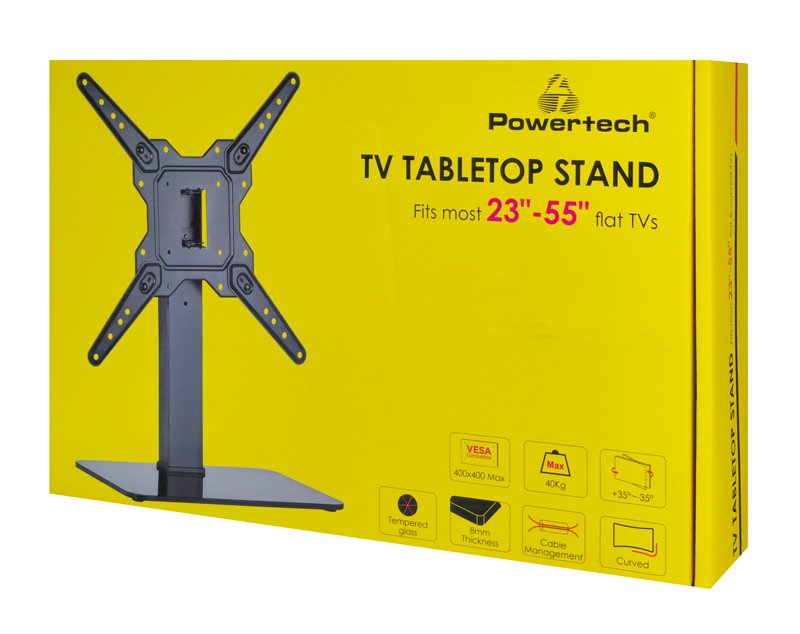 POWERTECH επιτραπέζια βάση τηλεόρασης PT-1281, 23-55", έως 40kg - Image 10