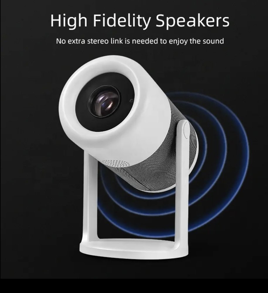 POWERTECH smart βιντεοπροβολέας PT-1305, 1080p, WiFi, Android, 170 ANSI lumens, λευκός - Image 4