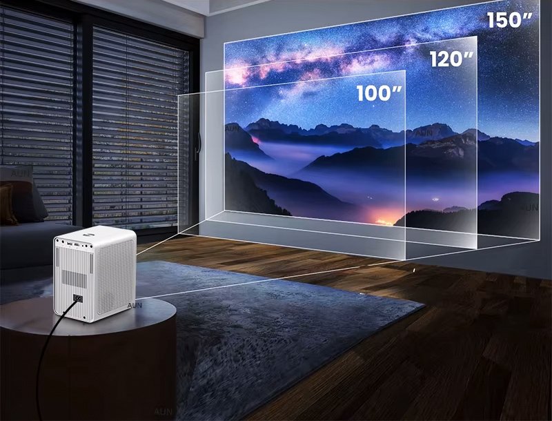 POWERTECH smart βιντεοπροβολέας PT-1306, 1080p, WiFi, 250 ANSI lumens, λευκός - Image 3