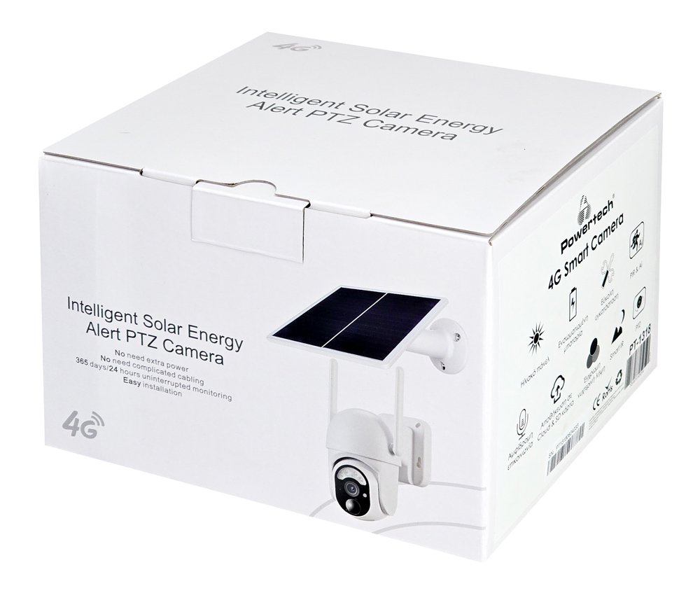 POWERTECH smart ηλιακή κάμερα κυνηγού PT-1318, 3MP, 4G, PTZ, SD, IP65 - Image 4