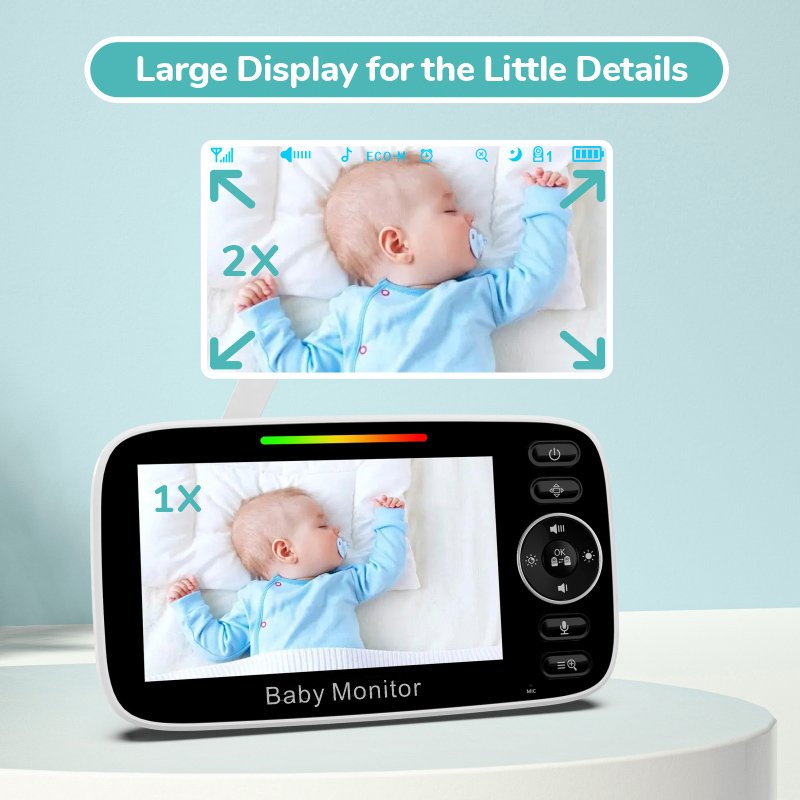 POWERTECH ενδοεπικοινωνία μωρού PT-1344 με κάμερα & οθόνη 4.3", 480p, PTZ - Image 5