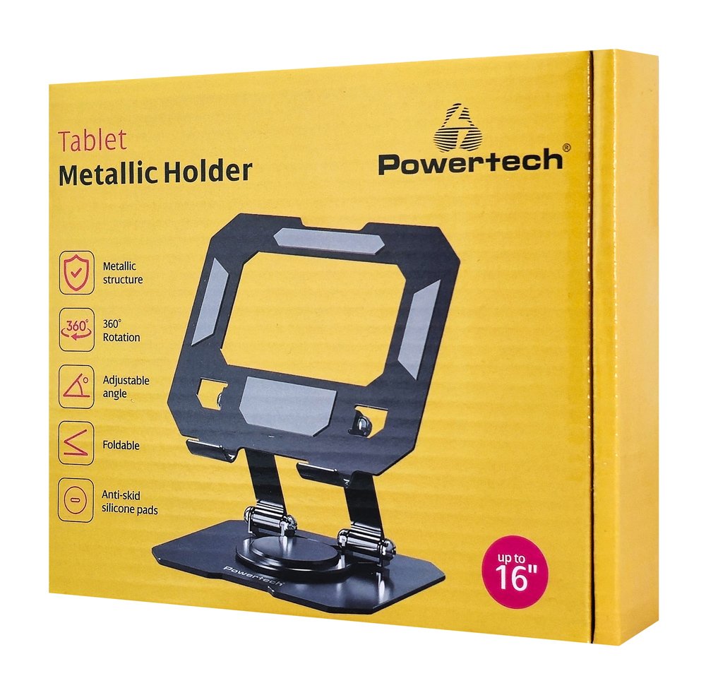 POWERTECH επιτραπέζια βάση για tablet PT-1355 έως 16", foldable, μαύρη - Image 5