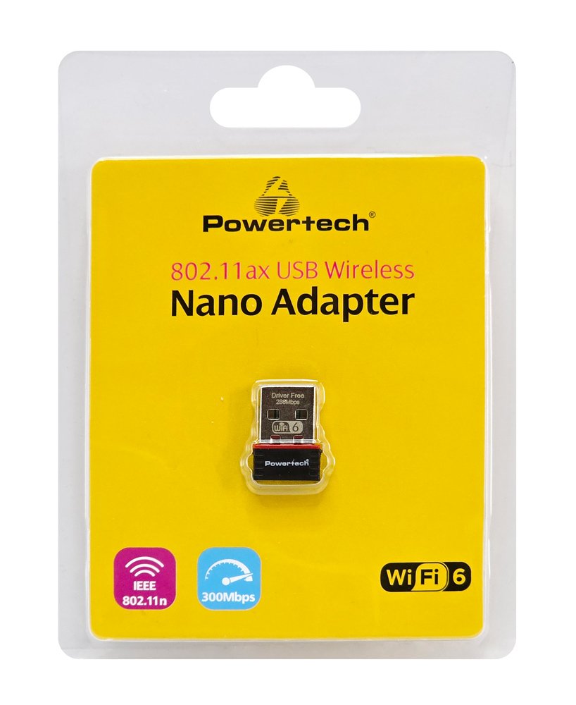 POWERTECH ασύρματος USB αντάπτορας δικτύου PT-1383, 300Mbps WiFi 6 - Image 4