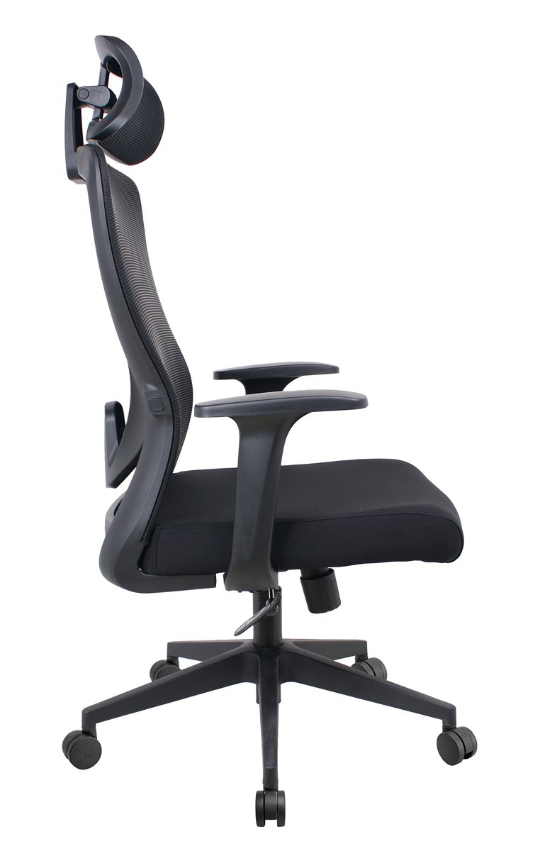 POWERTECH καρέκλα γραφείου PT-1390 με μπράτσα και ανάκλιση, ρυθμιζόμενο ύψος, μαύρη - Image 4