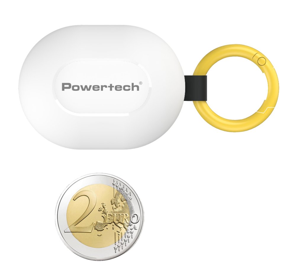 POWERTECH earphones με θήκη φόρτισης PT-1393, True Wireless, 6mm, 25/230mAh, λευκά - Image 2
