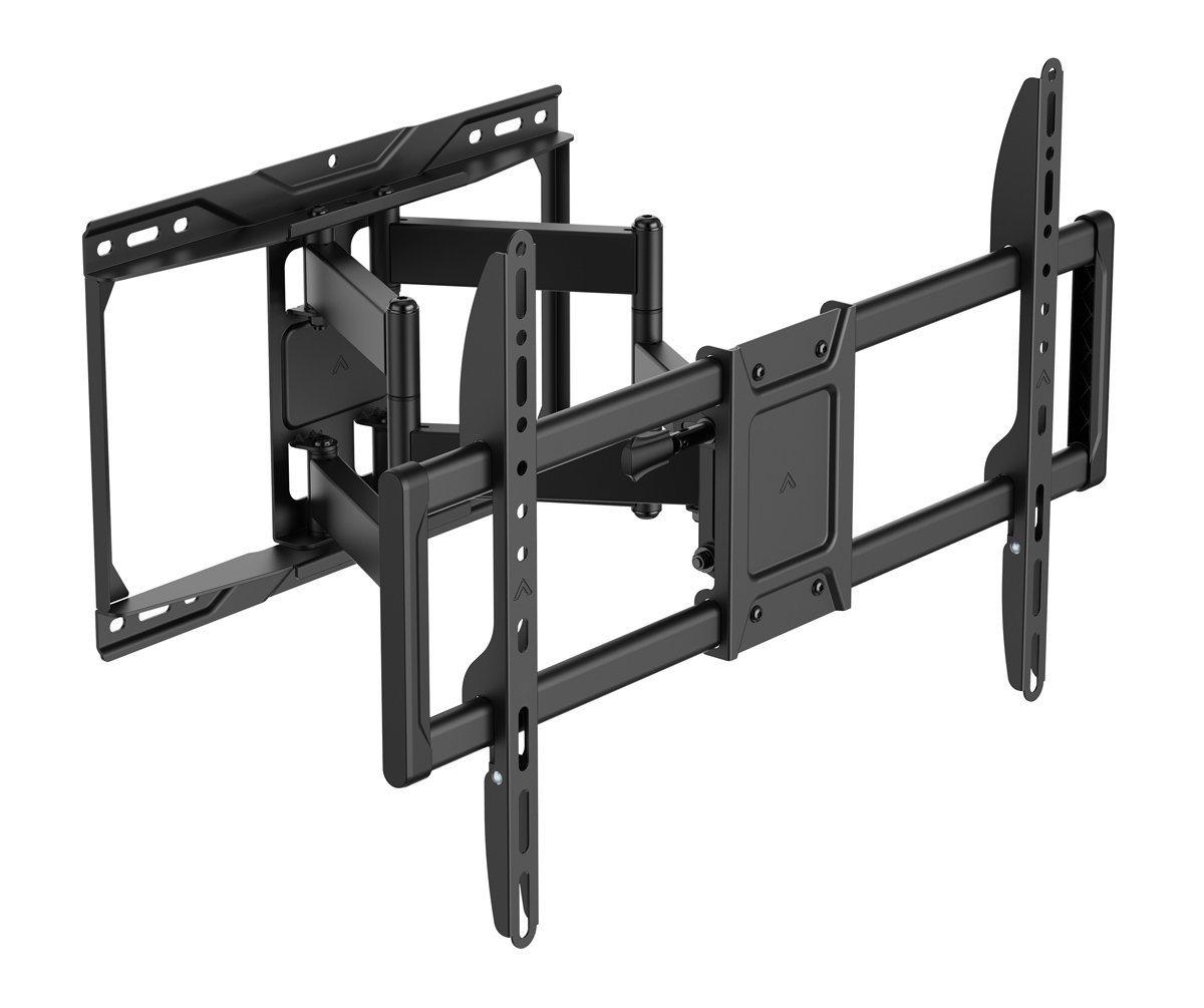 POWERTECH επιτοίχια βάση τηλεόρασης PT-1423, 37-90", 75kg, heavy duty, full motion