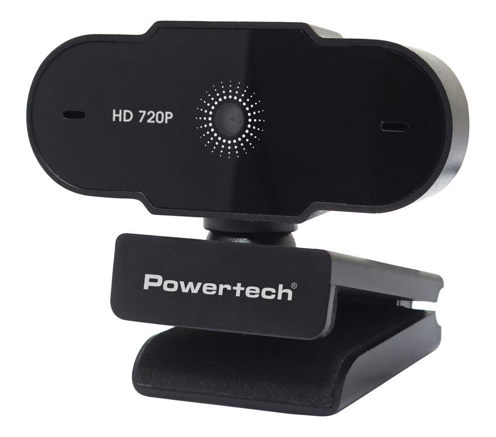 POWERTECH web camera PT-1426, 0.9MP, 720p HD, fixed εστίαση, 1.5m, μαύρη