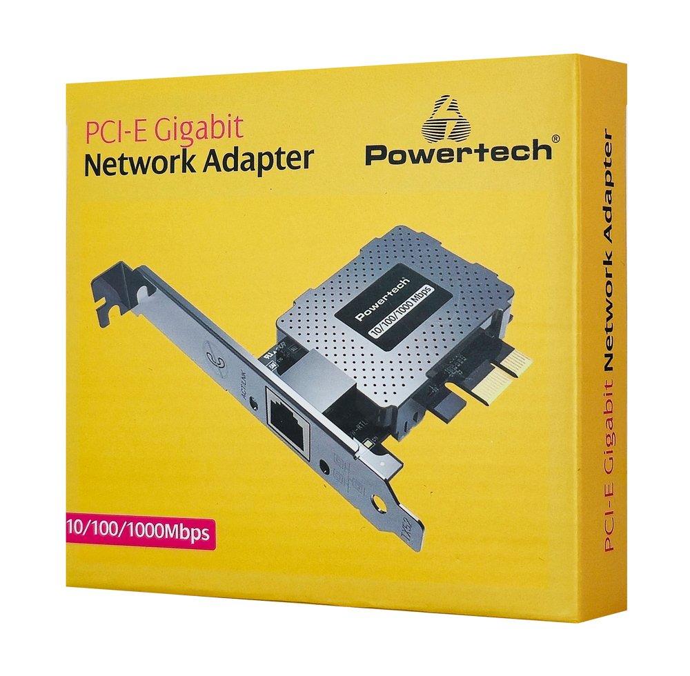 POWERTECH κάρτα επέκτασης δικτύου PCIe σε RJ45 PT-1453, 1000Mbps - Image 2