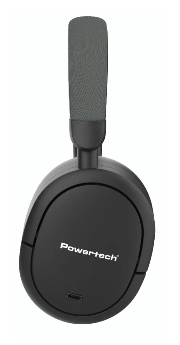 POWERTECH headphones PT-1462, ενσύρματα & ασύρματα, ANC & ENC, 40mm, 300mAh, μαύρα - Image 3
