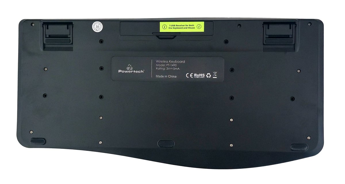 POWERTECH set ποντίκι & πληκτρολόγιο PT-1490, 2.4GHz & Bluetooth, μαύρο - Image 6