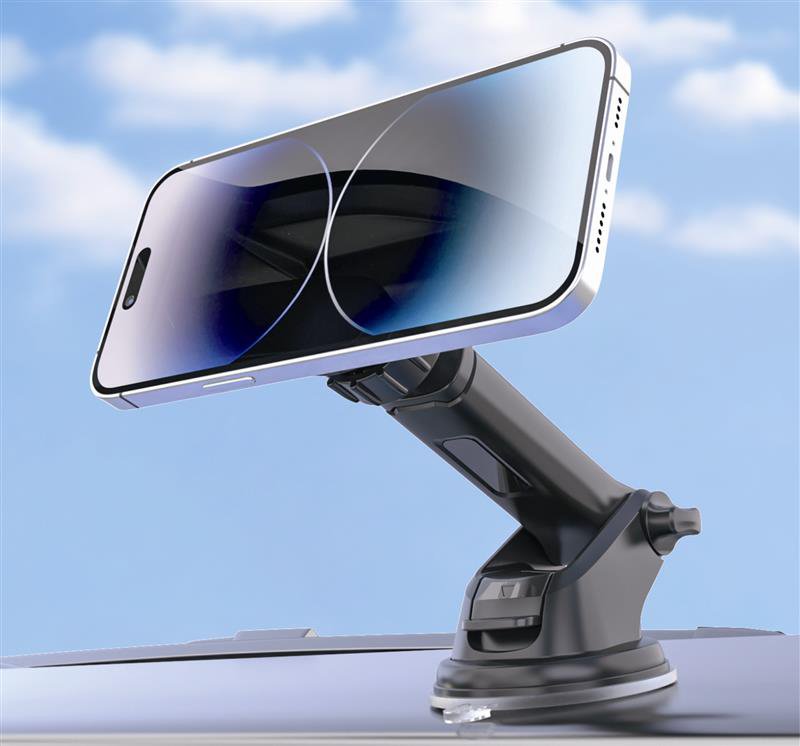 POWERTECH βάση smartphone αυτοκινήτου PT-1550 για ταμπλό, μαγνητική, μαύρη - Image 2