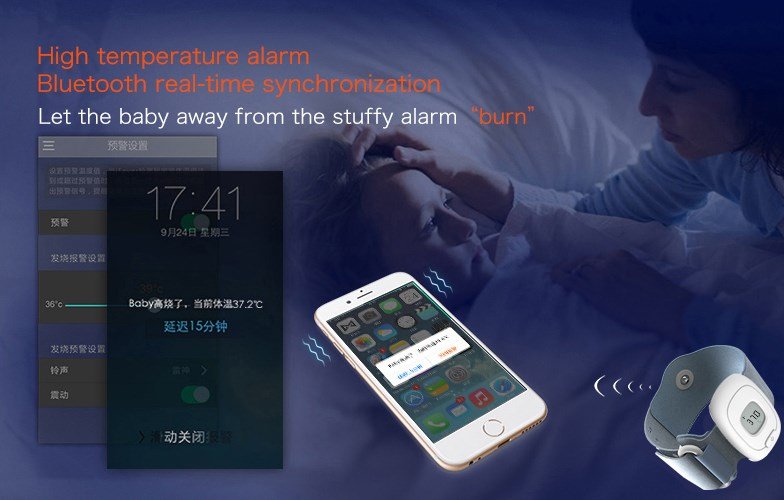 POWERTECH Smart Παιδικό Θερμόμετρο PT-501, Bluetooth, με συναγερμό - Image 3