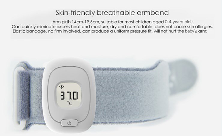 POWERTECH Smart Παιδικό Θερμόμετρο PT-501, Bluetooth, με συναγερμό - Image 4