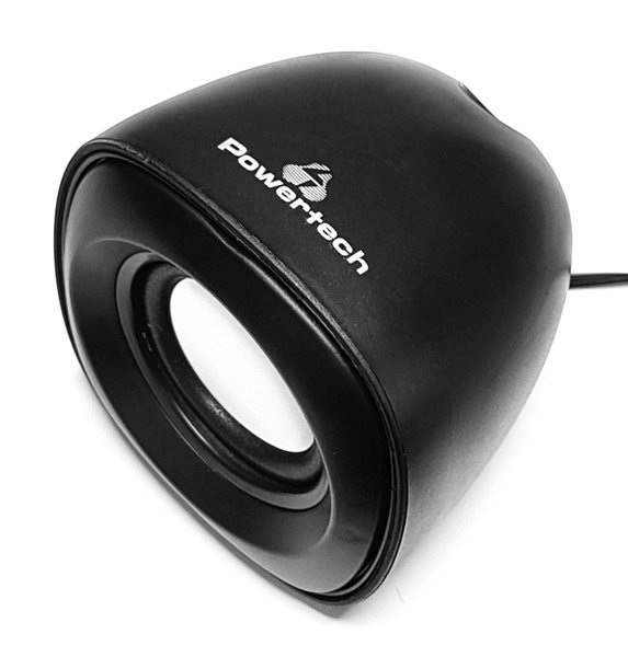 POWERTECH ηχεία Essential sound PT-844, 2x 3W, 3.5mm, μαύρα - Image 2