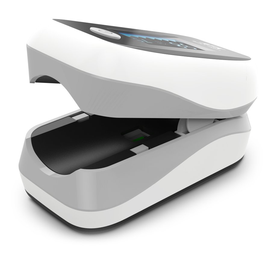 POWERTECH παλμικό οξύμετρο δακτύλου PT-922, OLED οθόνη, λευκό - Image 2