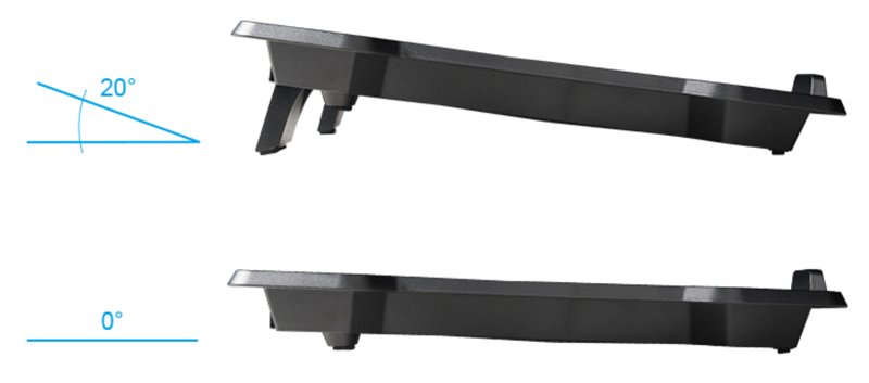 POWERTECH Βάση & ψύξη laptop PT-930, έως 15.6", 2x 125mm fan, LED, μαύρο - Image 2