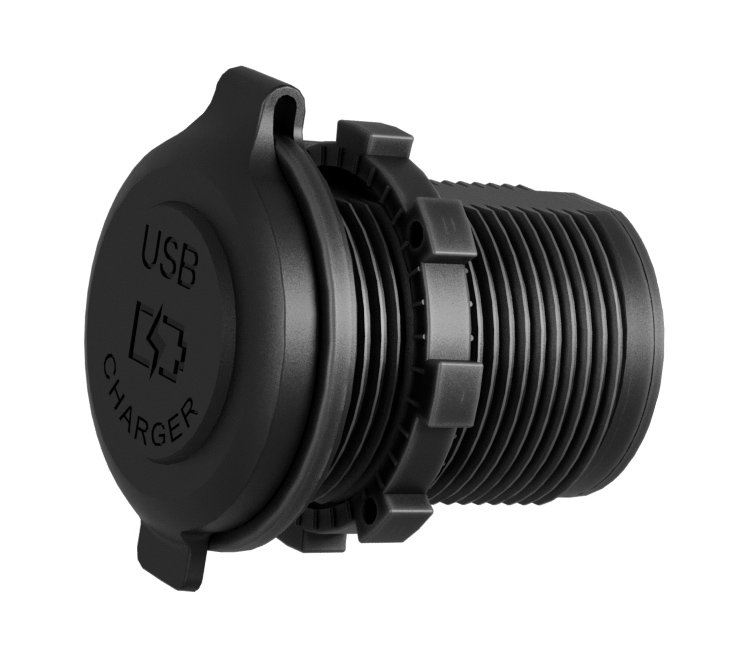 POWERTECH πρίζα USB για σκάφη & οχήματα PTL-003, 2x USB, 24W, IP65 - Image 2