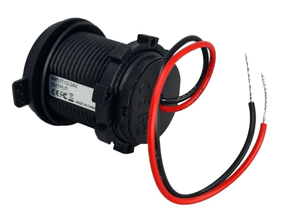 POWERTECH πρίζα USB για σκάφη & οχήματα PTL-003, 2x USB, 24W, IP65 - Image 3