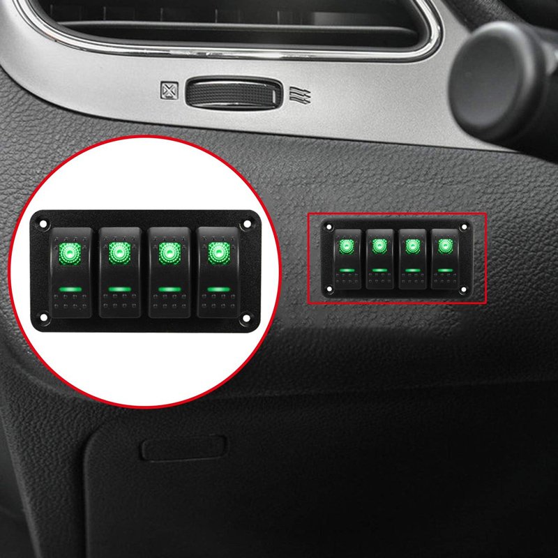 POWERTECH πάνελ σκαφών & οχημάτων PTL-019 με 4x διακόπτες, IP65 - Image 2