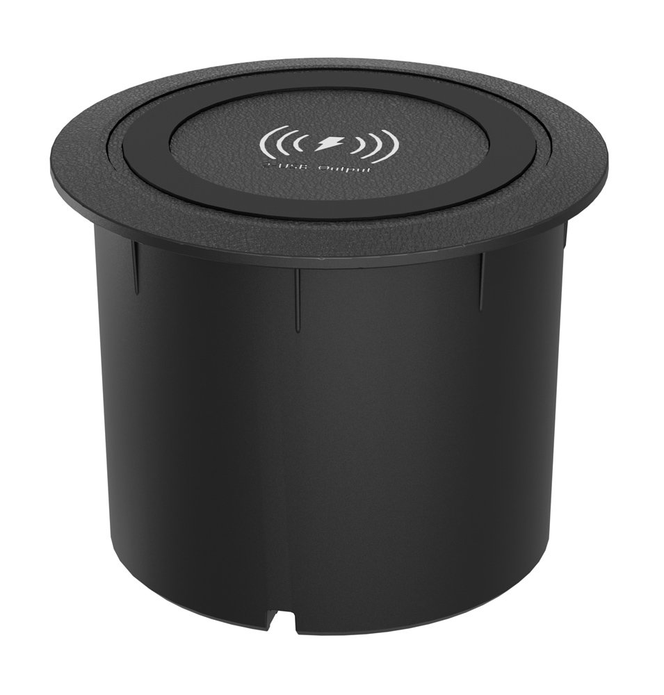 POWERTECH ασύρματος φορτιστής PTL-025 με USB & USB-C θύρες, 15W/30W, μαύρος - Image 6