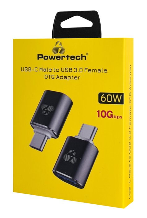 POWERTECH αντάπτορας USB-C σε USB 3.0 PTR-0148, 10 Gbps, 60W, γκρι - Image 2