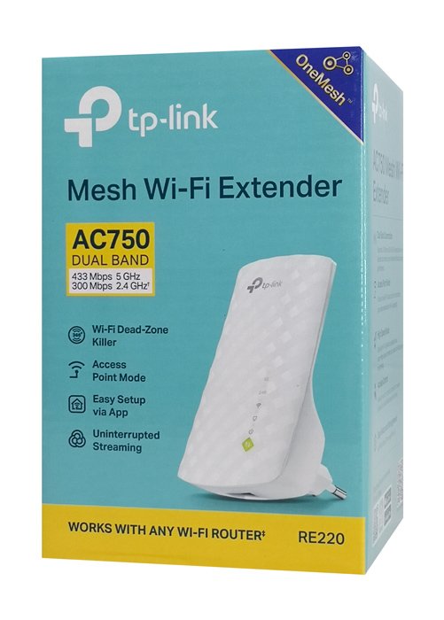 TP-LINK mesh WiFi extender RE220, AC750, dual band, Ver 3.0 - Image 6