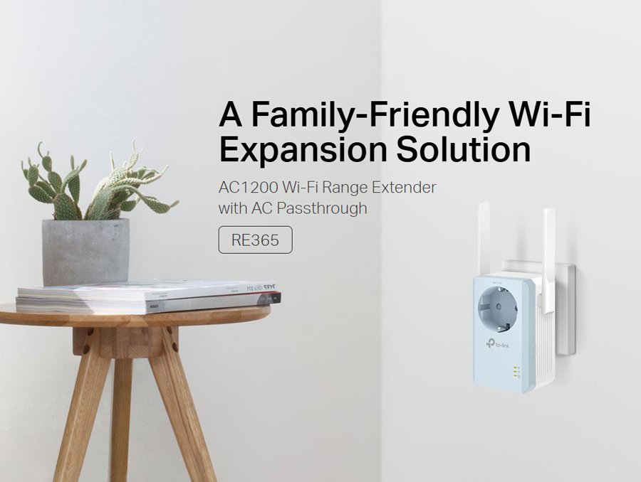 TP-LINK WiFi range extender RE365 με Passthrough, AC1200 1200Mbps, Ver. 3.0 - Image 2