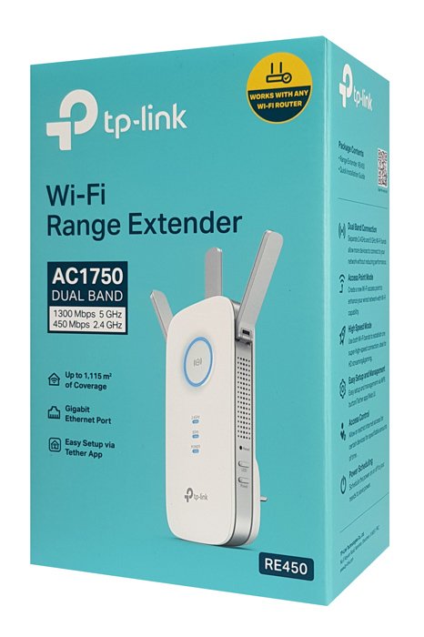 TP-LINK WiFi range extender RE450, dual-band, AC1750, Ver. 3.0 - Image 5