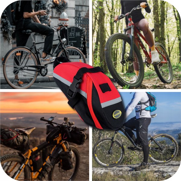 SVENSSON τσαντάκι σέλας ποδηλάτου RIDER104, 0.8l, αδιάβροχο, κόκκινο - Image 2