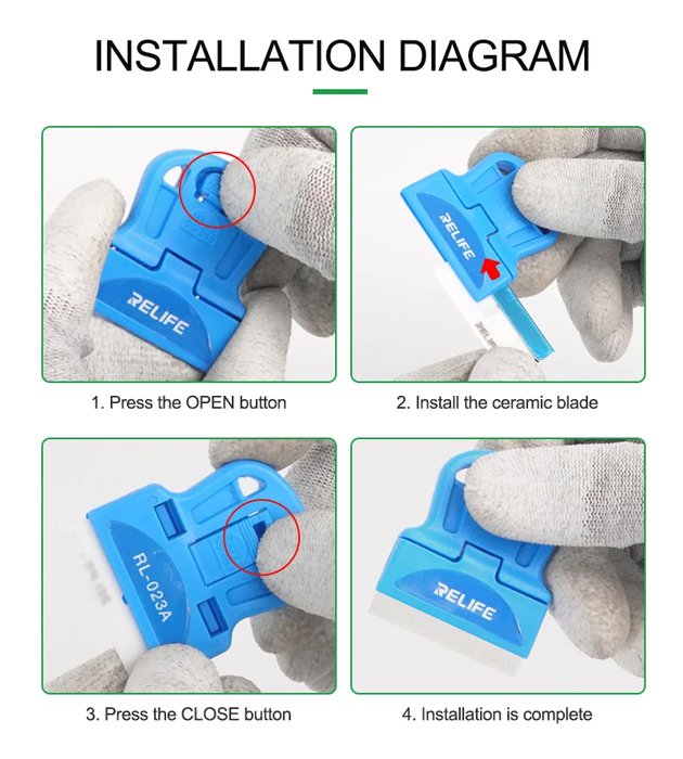 RELIFE εργαλείο αφαίρεσης κόλλας RL-023A για επισκευές κινητών - Image 5
