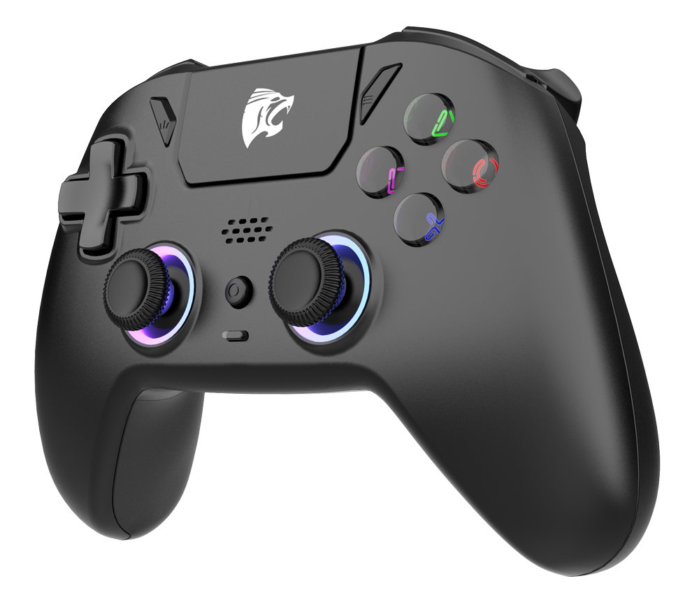 ROAR ασύρματο gamepad RR-0023, Switch/PS4/PC/iOS/Android, Bluetooth, μαύρο - Image 2