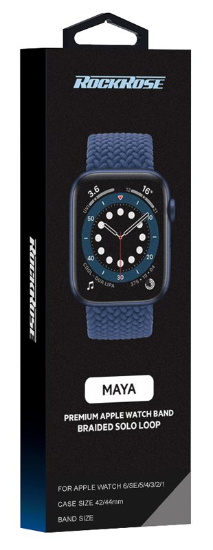 ROCKROSE πλεκτό solo band Maya για Apple Watch 42/44mm,165mm, μπλε - Image 3