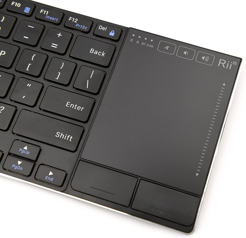 RIITEK ασύρματο πληκτρολόγιο RT721 με touchpad, Bluetooth & 2.4GHz - Image 3