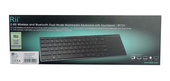 RIITEK ασύρματο πληκτρολόγιο RT721 με touchpad, Bluetooth & 2.4GHz - Image 5