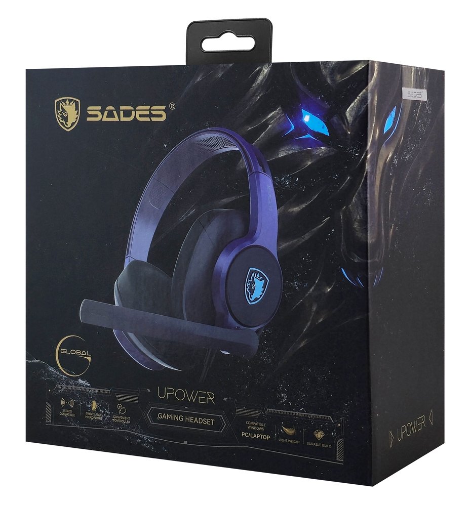 SADES gaming headset UPOWER, 3.5mm σύνδεση, 40mm, μωβ - Image 7