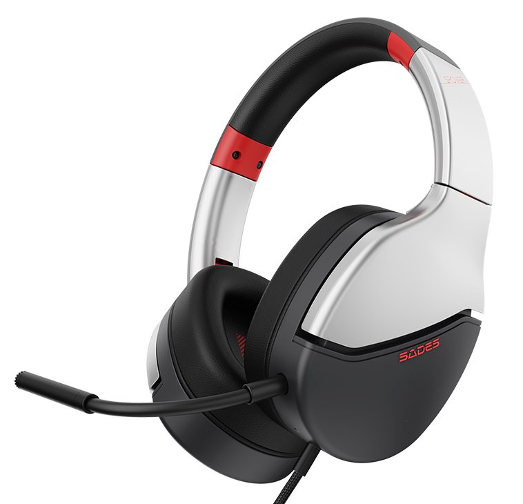 SADES gaming headset SPOWER, 3.5mm σύνδεση, 40mm, multi-platform, ασημί