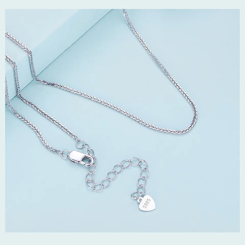 BAMOER αλυσίδα λαιμού Charm SCA019, 45cm, ασήμι 925, ασημί - Image 3