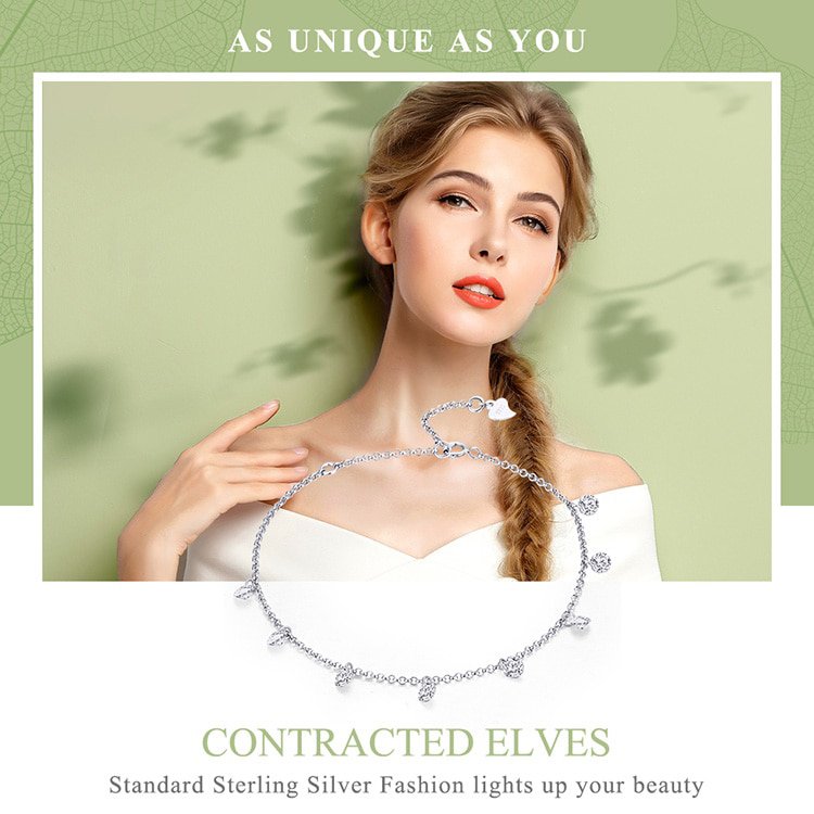 BAMOER βραχιόλι SCB103 με κυβική ζιρκόνια, ασήμι 925, ασημί - Image 3