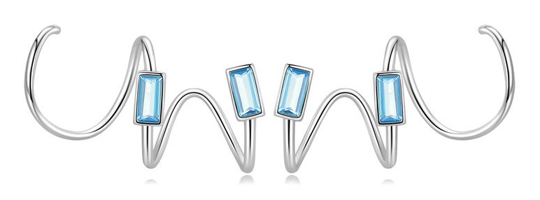 BAMOER σκουλαρίκια καρφωτά SCE1463 με κυβική ζιρκόνια, ασήμι 925, ασημί