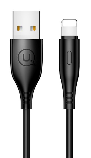USAMS καλώδιο Lightning σε USB US-SJ266, 2A, 1m, μαύρο