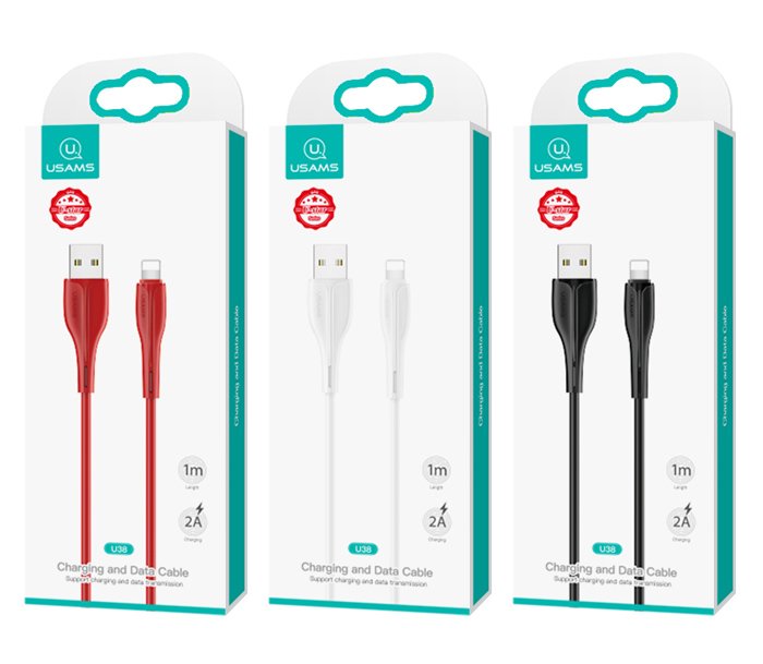 USAMS καλώδιο Lightning σε USB US-SJ371, 2A, 1m, λευκό - Image 5