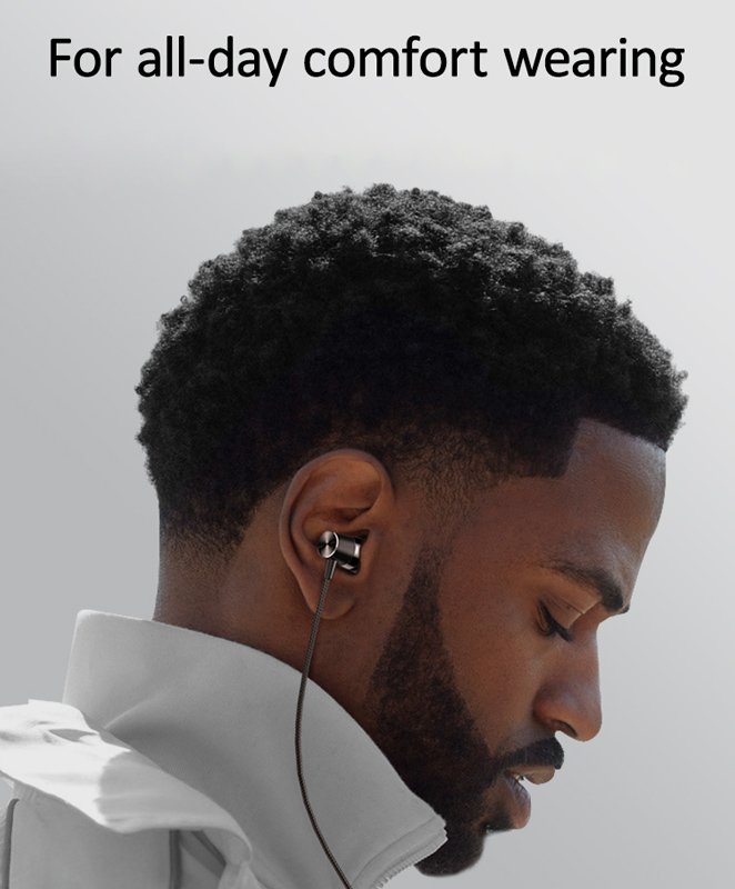 USAMS earphones με μικρόφωνο EP-42, 3.5mm σύνδεση, Φ10mm, 1.2m, μαύρα - Image 2