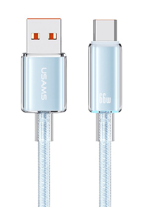 USAMS καλώδιο USB-C σε USB US-SJ658, 66W, 480Mbps, 1.2m, μπλε