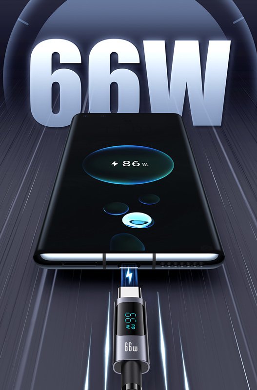 USAMS καλώδιο USB-C σε USB US-SJ673, 66W, 480Mbps, 1.2m, μαύρο - Image 3