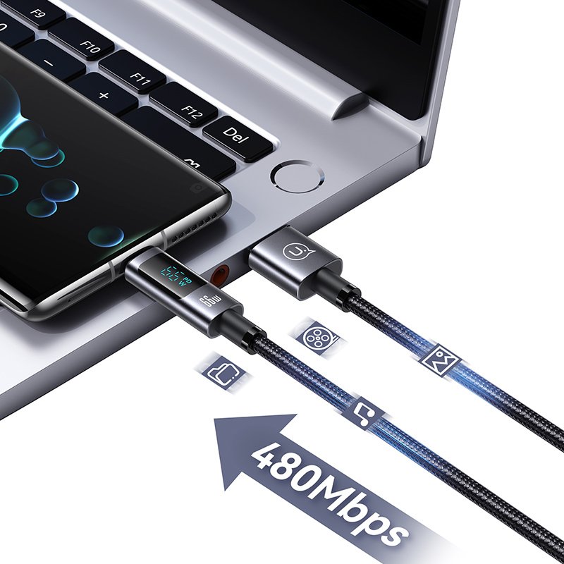 USAMS καλώδιο USB-C σε USB US-SJ673, 66W, 480Mbps, 1.2m, μαύρο - Image 4