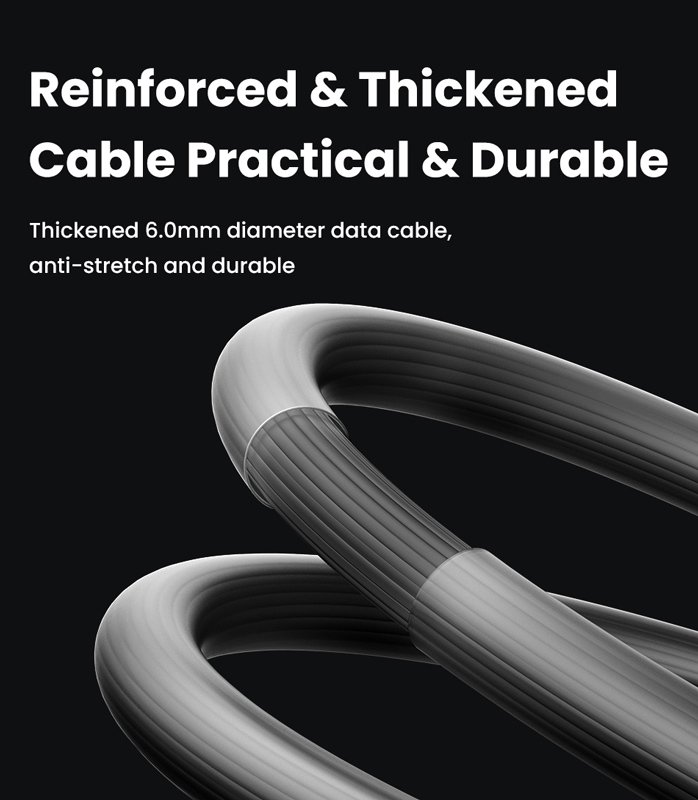 USAMS καλώδιο Lightning σε USB-C US-SJ685, 30W, 480Mbps, 1.2m, μαύρο - Image 4